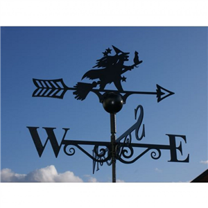 Pf Witch And Cat Weathervane